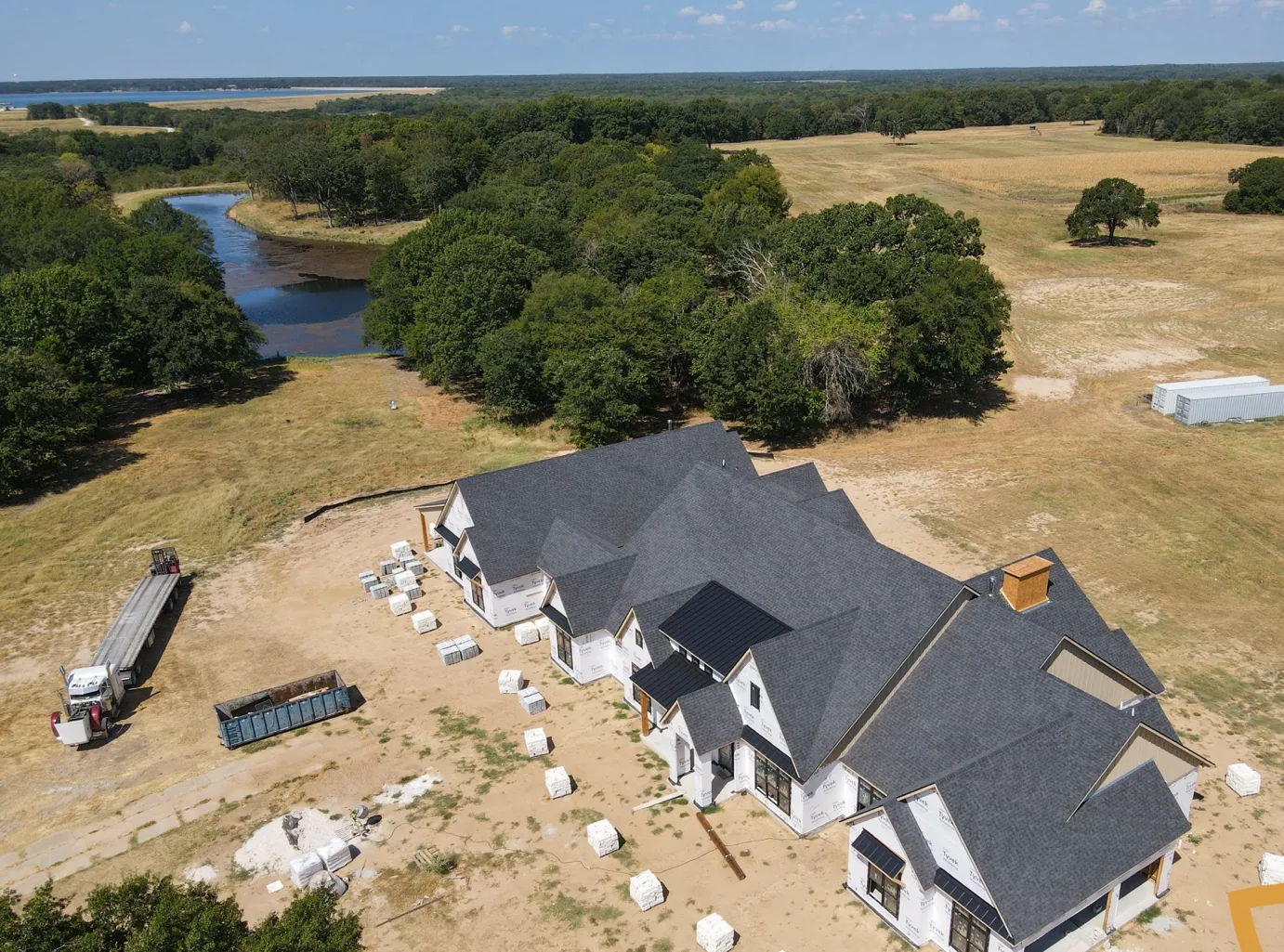 Roof installation in progress